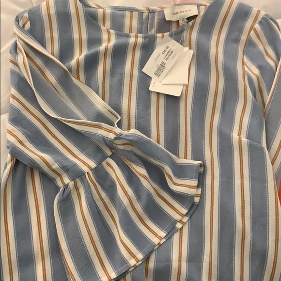 NWT Skies Are Blue Striped Blouse - Picture 3 of 6